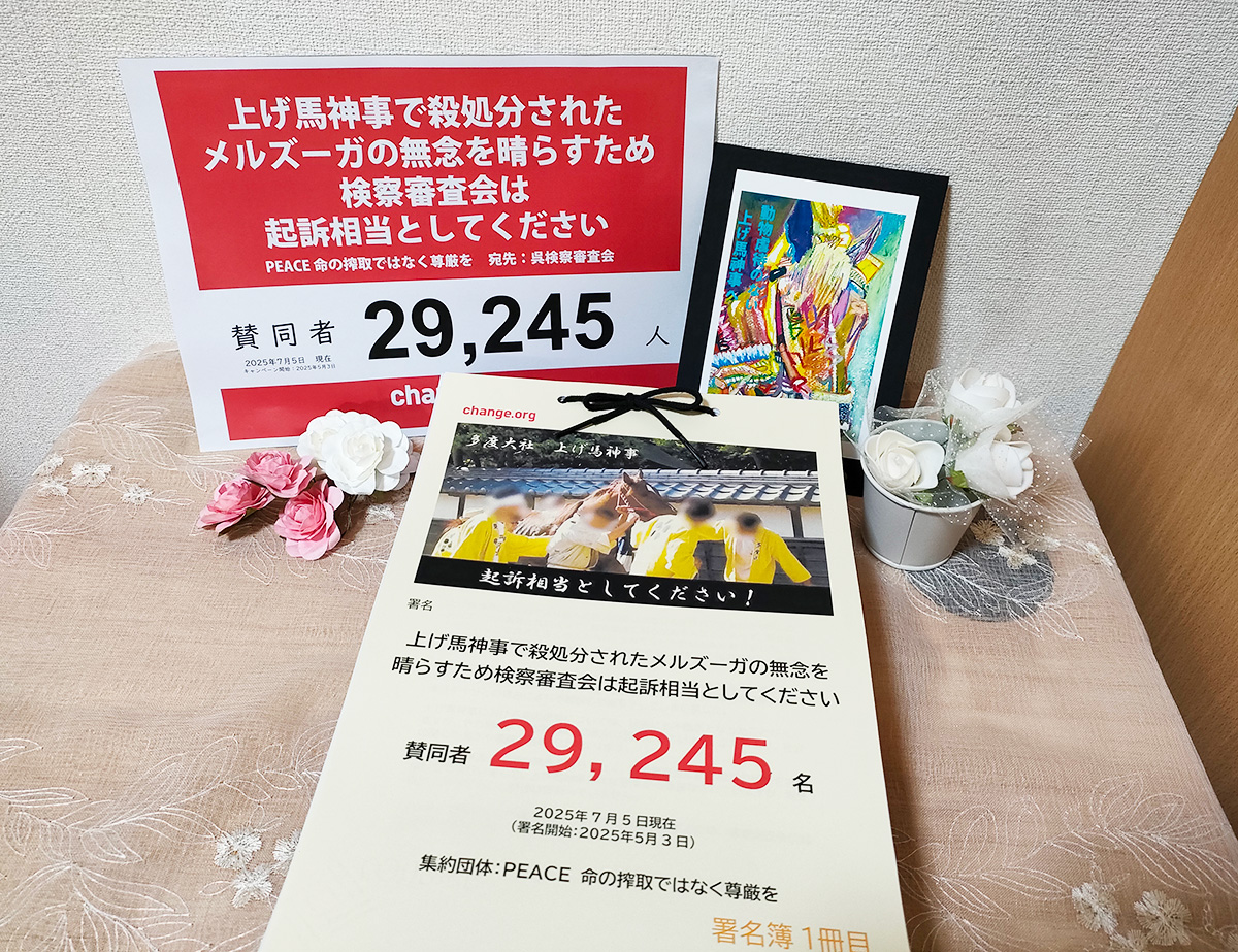 上げ馬神事署名簿