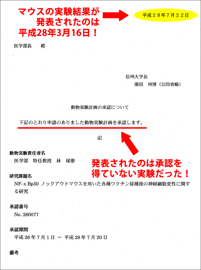 林琢磨実験計画書承認　7月22日