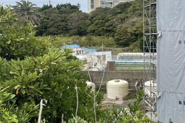 犬吠埼マリンパーク解体作業開始